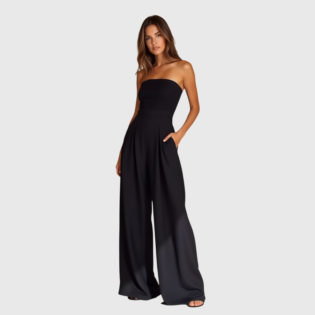 Alyssa - Strapless Wide-Leg Jumpsuit