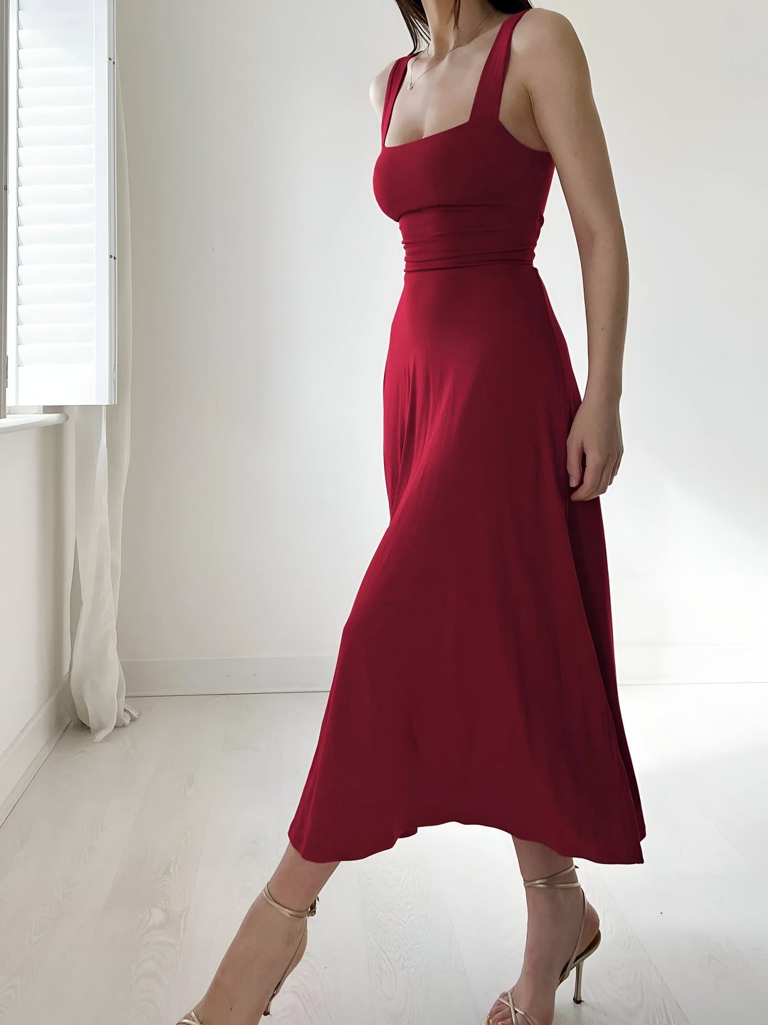 SIGLINDE FASHIONABLE MIDI DRESS