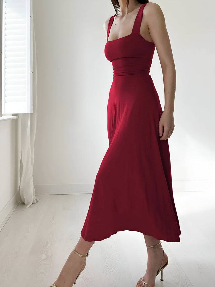 SIGLINDE FASHIONABLE MIDI DRESS