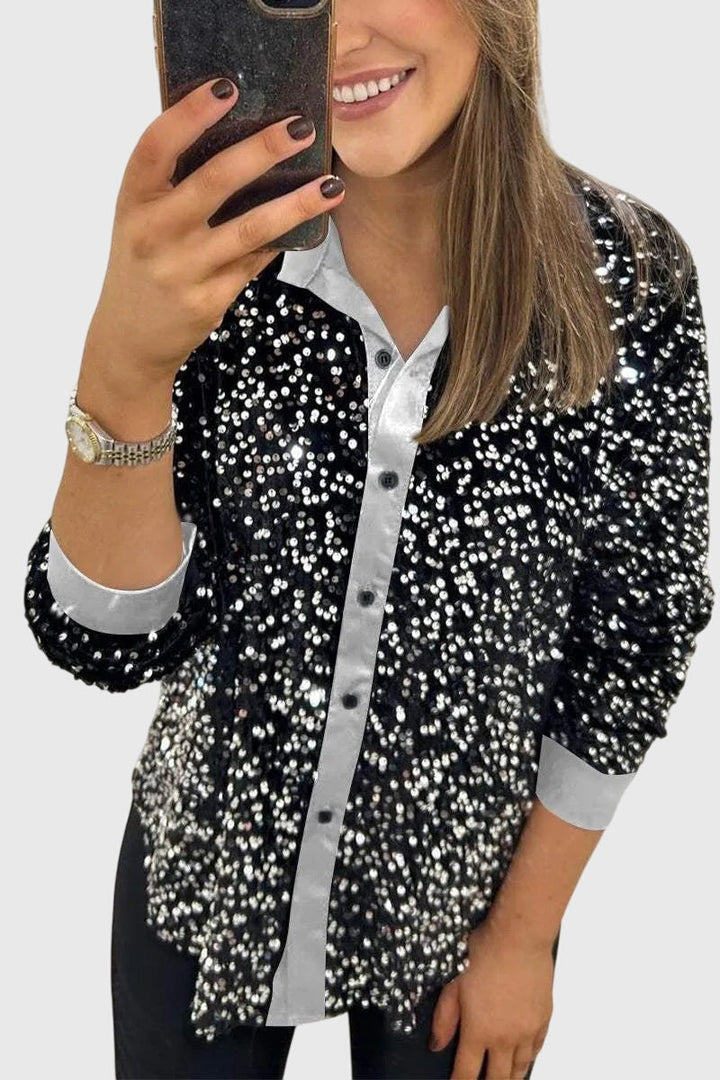Bryony - Shimmering Sequin Blouse