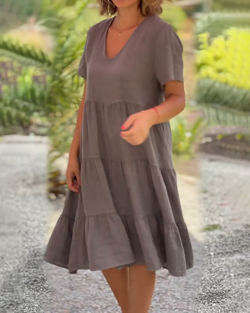 Susan - Elegant V-Neck Dress