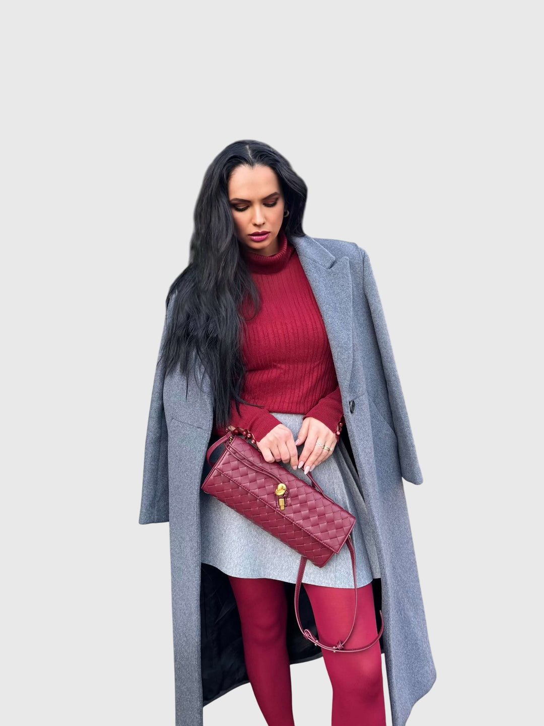 Camila | Elegant Slim Woven Clutch