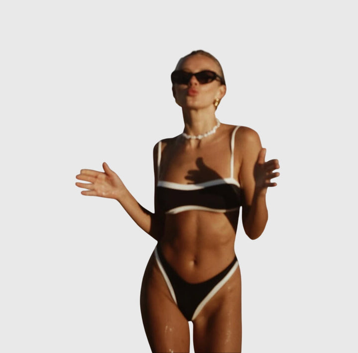 Allegra | Sleek Dual-Tone Bikini
