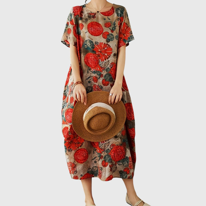 Andrea - Chic Maxi Dress with Elegant Tummy Coverage