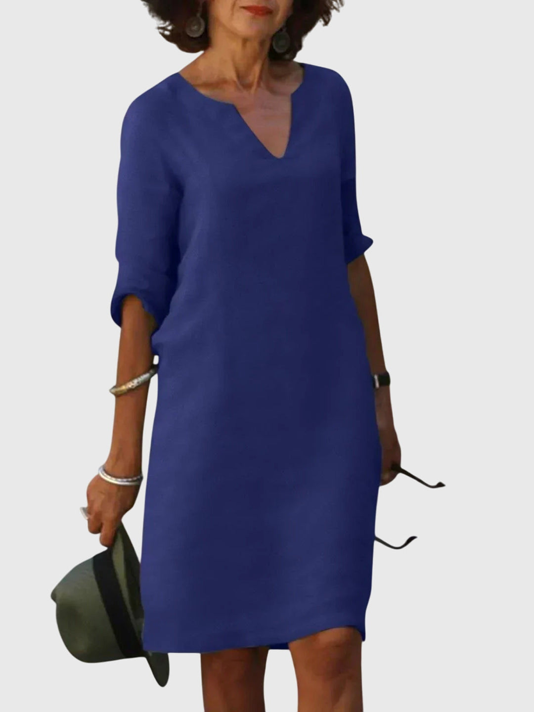 Chelsea - Relaxed V-Neck Dress