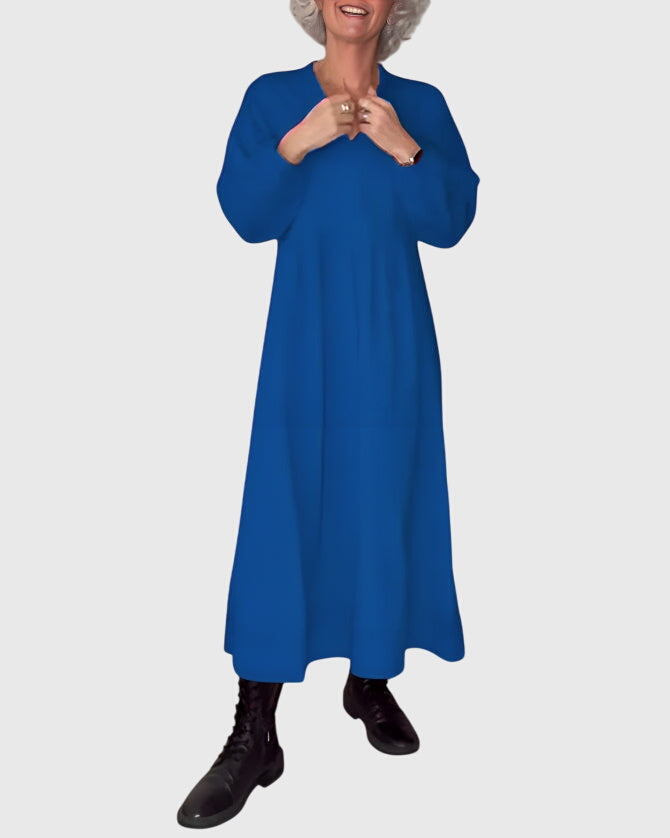 Amanda - Elegant V-Neck Maxi Dress