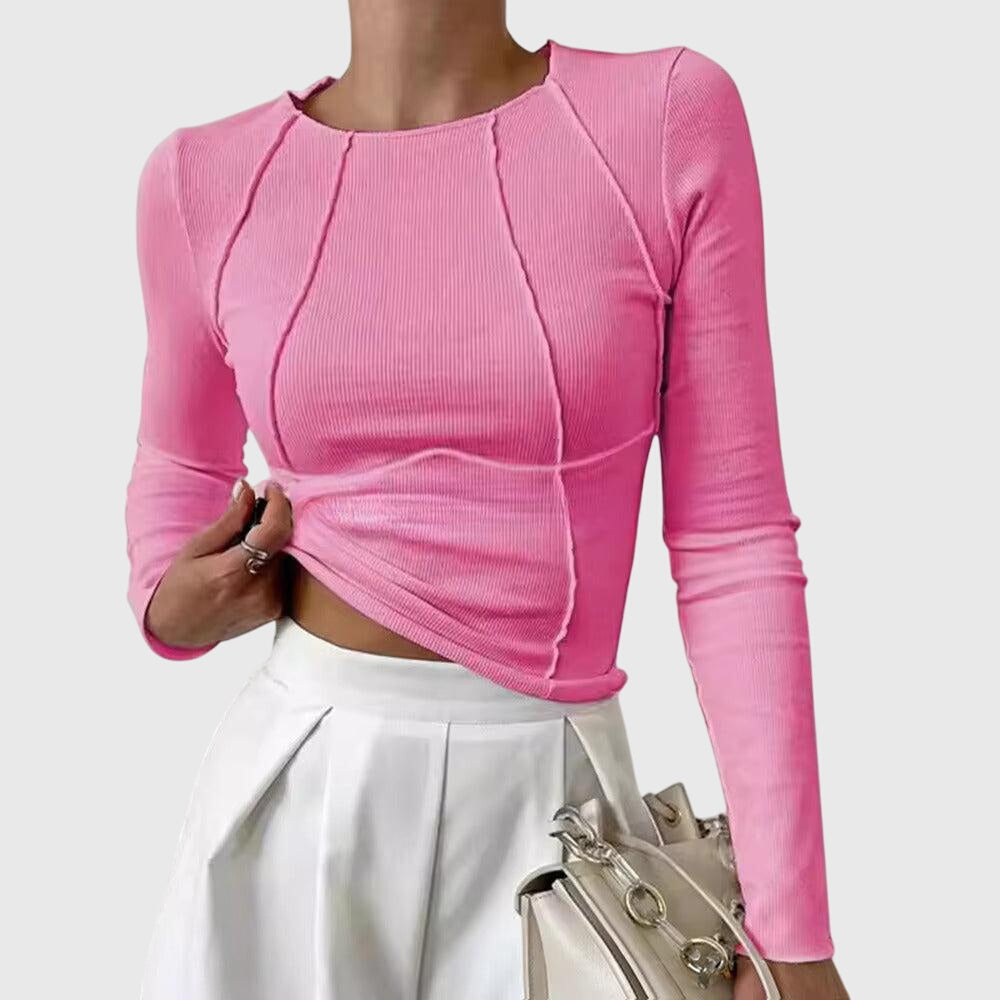 Andi - Long-Sleeve Ribbed Tee