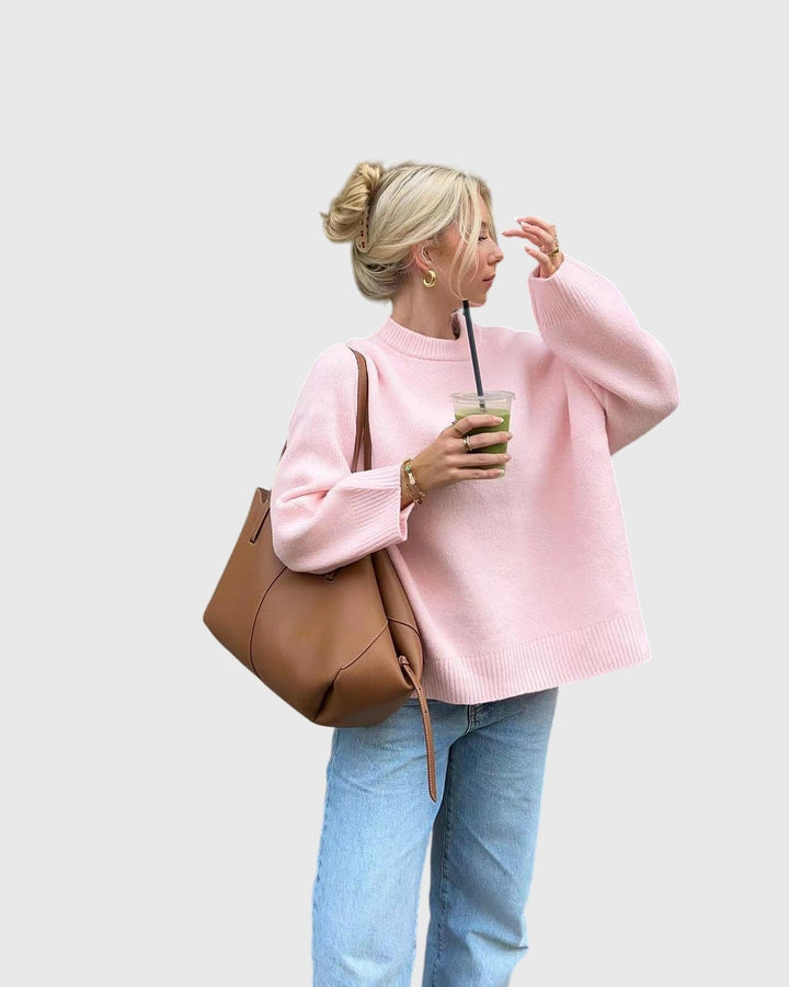 Bailee | Cozy Blush Pink Sweater