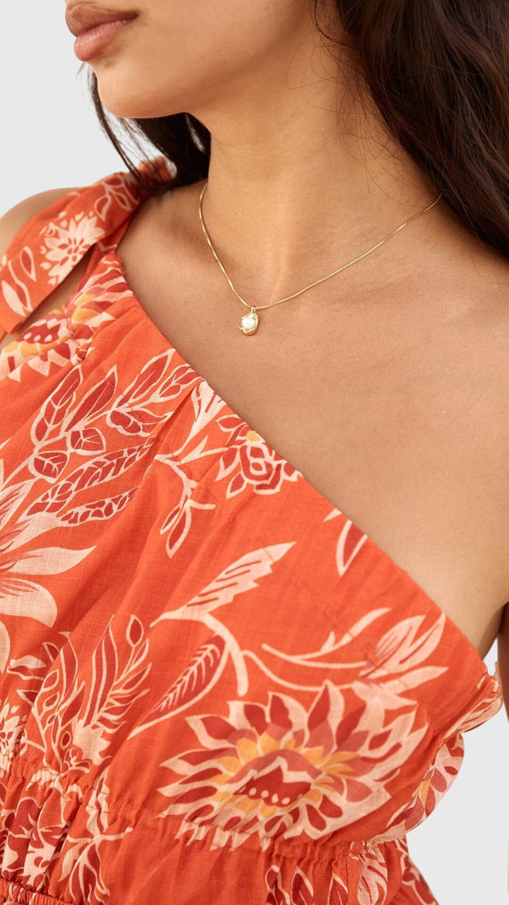 Bailey | Elegant Gold Pearl Pendant Necklace