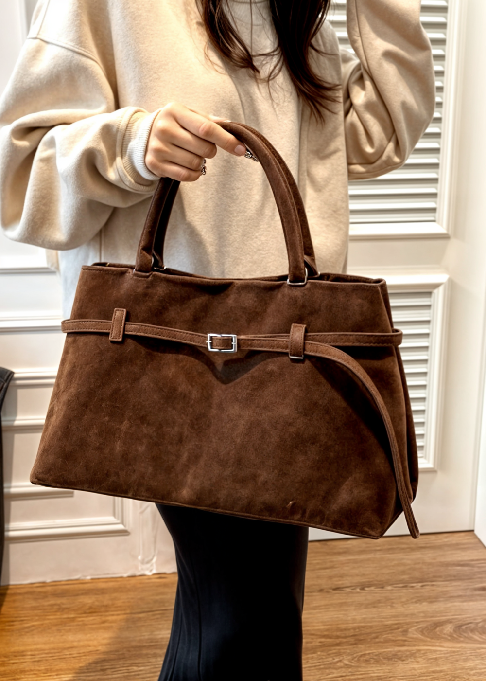 Celeste Suede BB Handbag