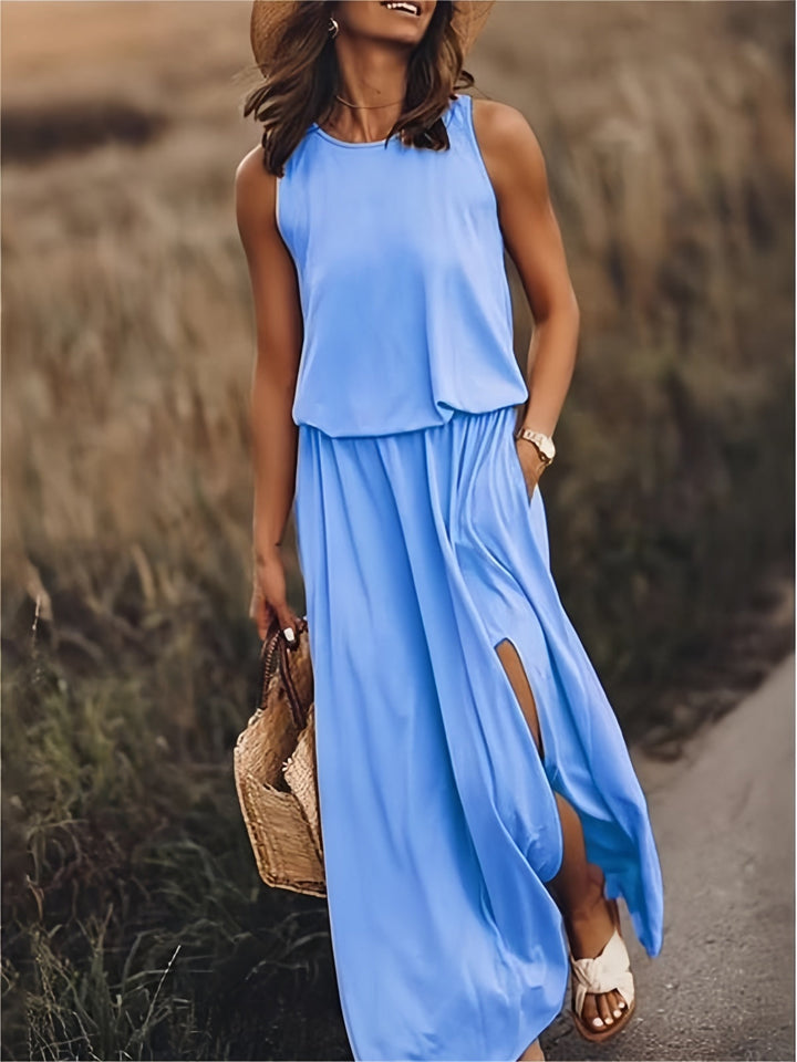 MINERVA I SLEEVELESS LONG DRESS