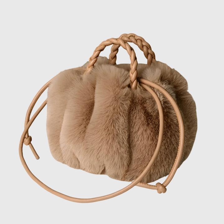 Amber - Plush Faux Fur Handbag
