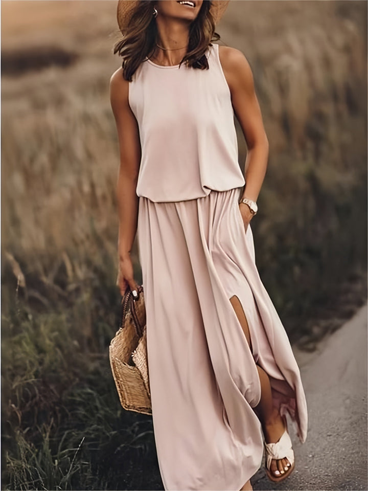 MINERVA I SLEEVELESS LONG DRESS