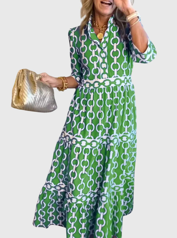 Barbara - Dress with Chain Pattern