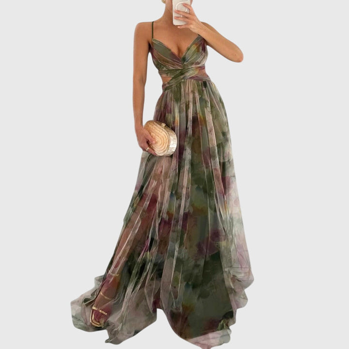 Chelsea - Elegant Floral Maxi Dress