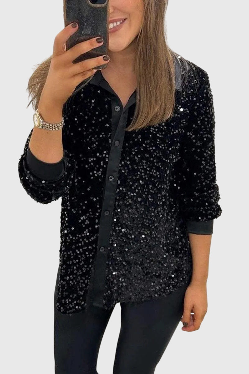 Bryony - Shimmering Sequin Blouse