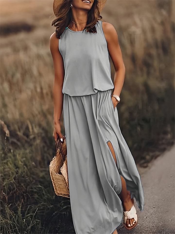 MINERVA I SLEEVELESS LONG DRESS