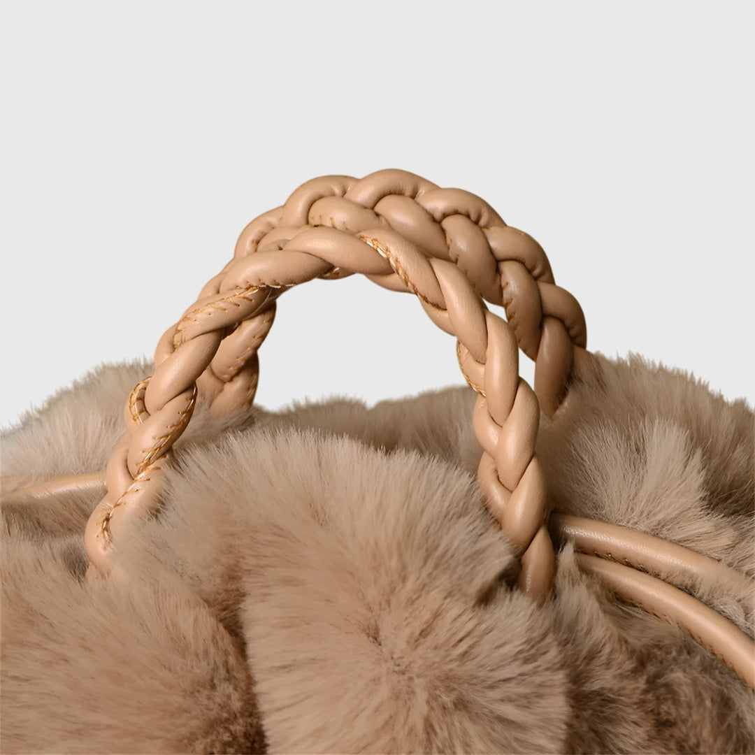 Amber - Plush Faux Fur Handbag