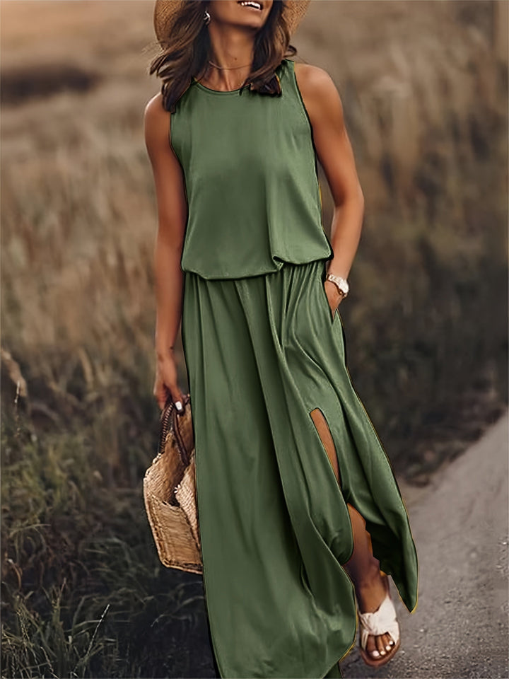 MINERVA I SLEEVELESS LONG DRESS