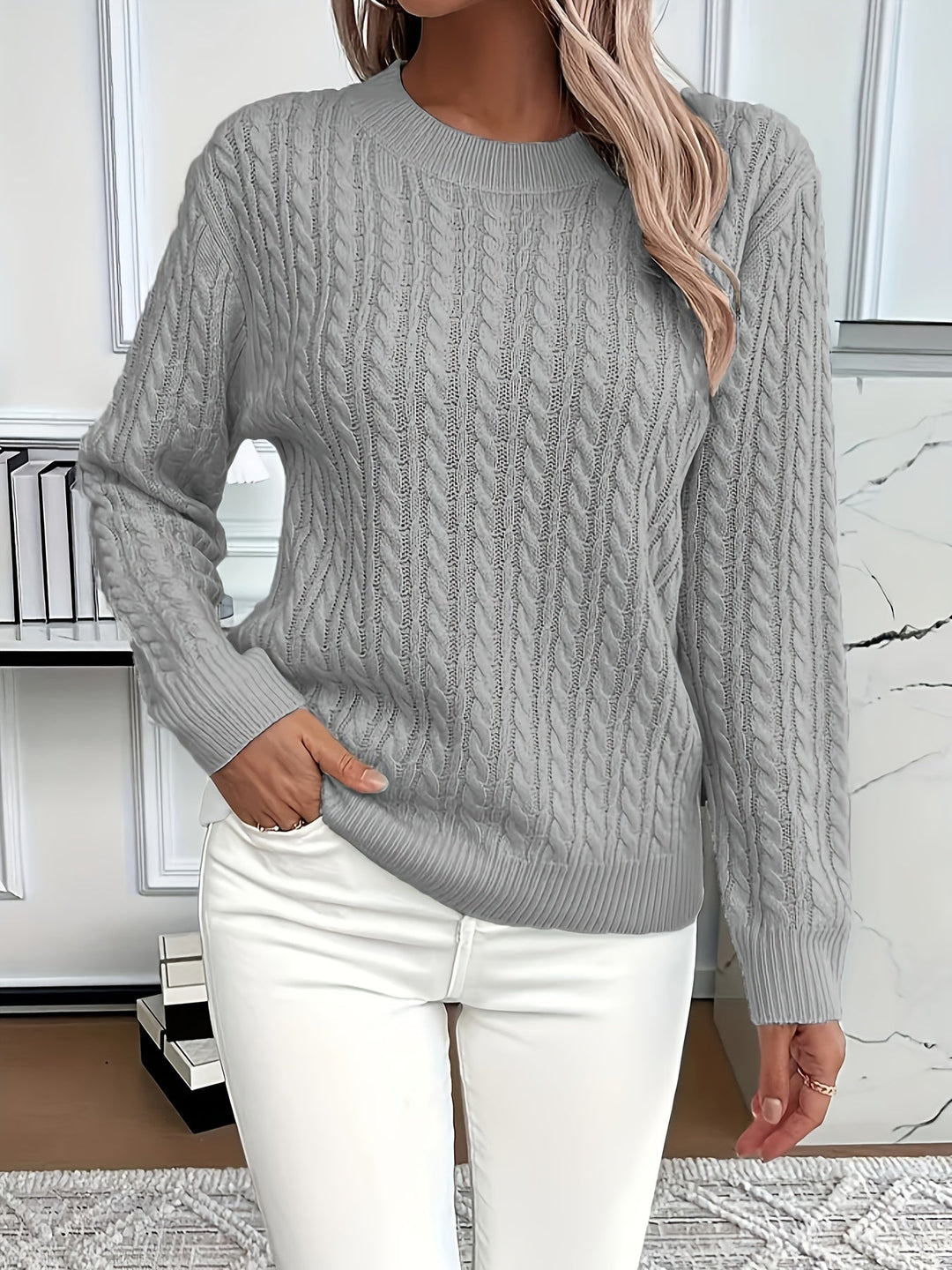 Antonella - Relaxed Fit Round Neck Sweater