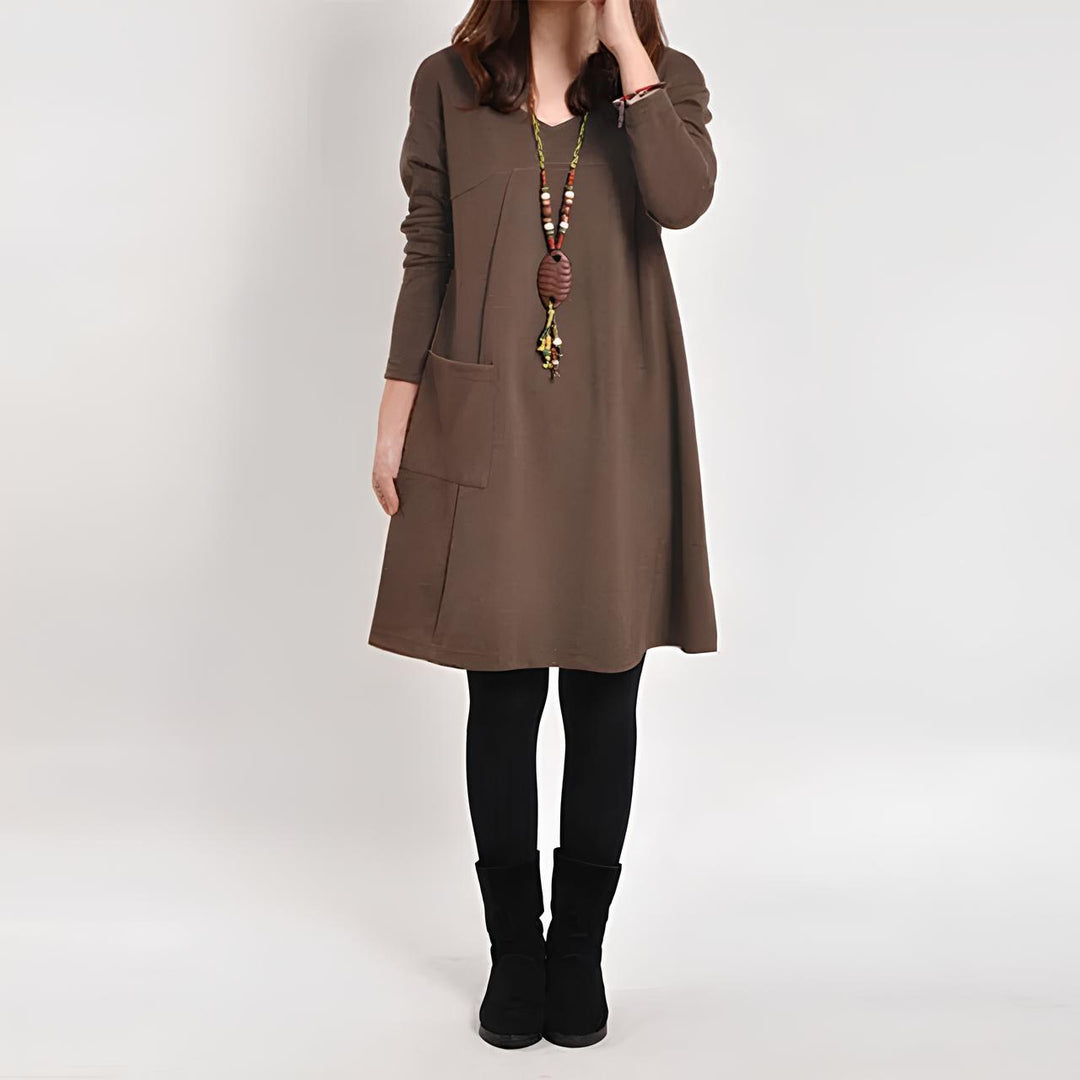 ILONA ELEGANT PULLOVER DRESS