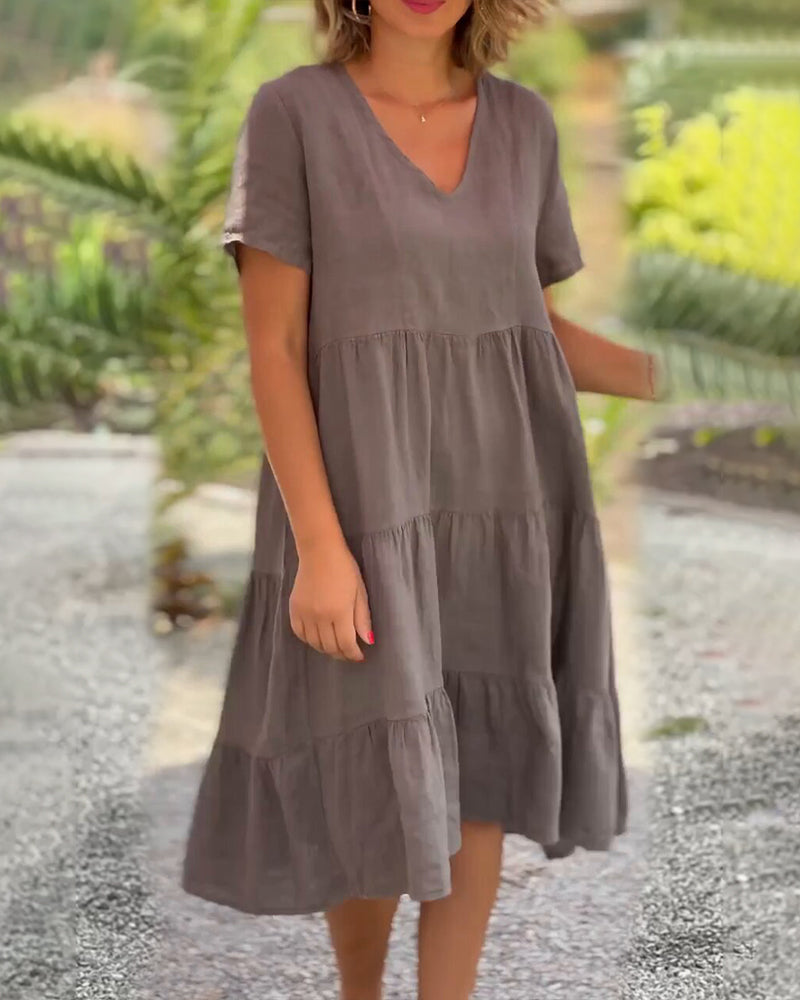 Susan - Elegant V-Neck Dress