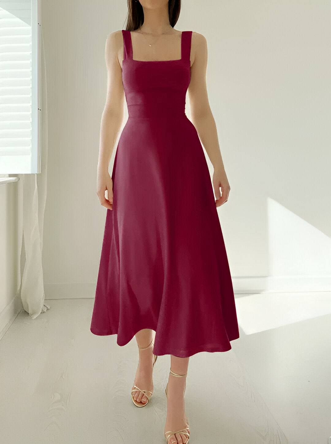 SIGLINDE FASHIONABLE MIDI DRESS