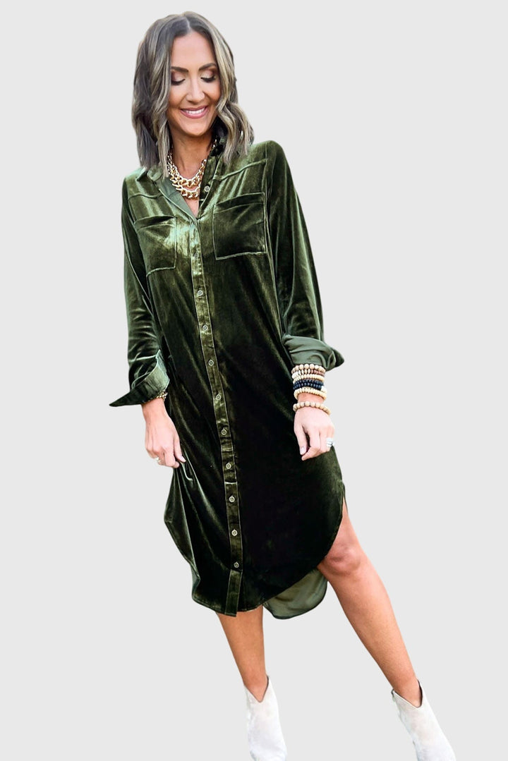 Camille - Relaxed Velvet Dress