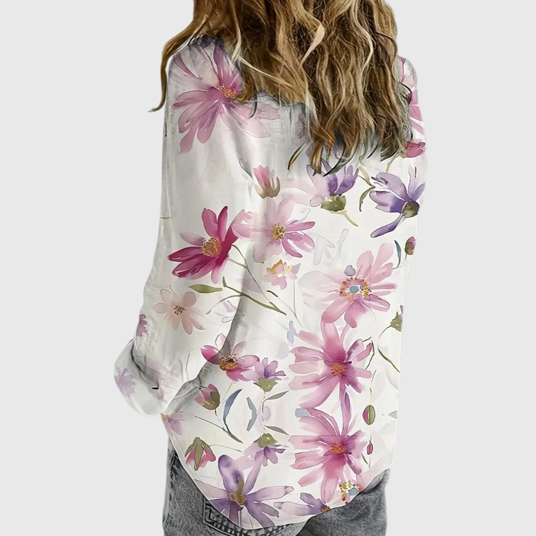 Audrey - Breezy Floral Blouse for Summer