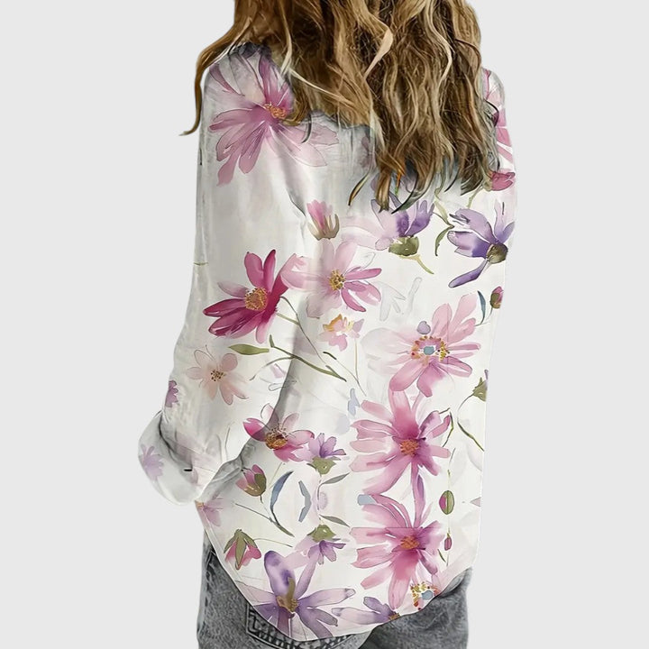 Audrey - Breezy Floral Blouse for Summer