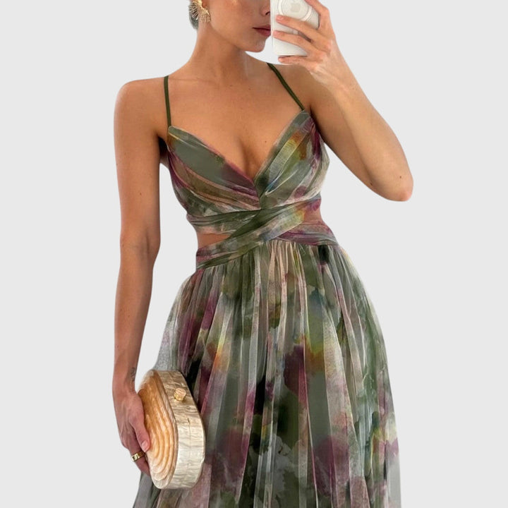 Chelsea - Elegant Floral Maxi Dress