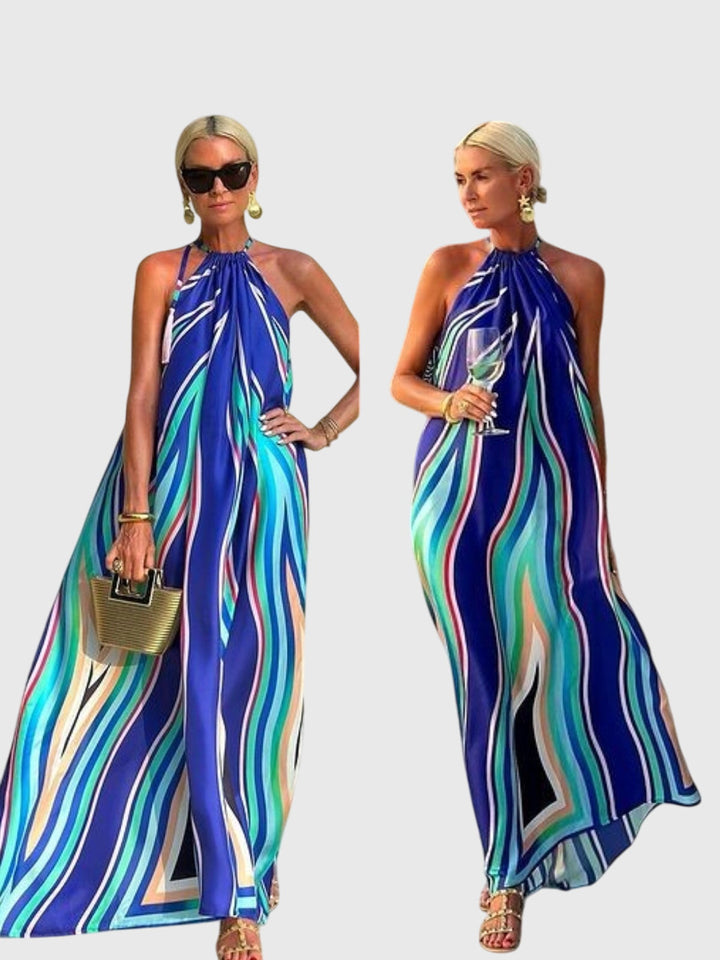 Carrie - Halter Neck Maxi Dress