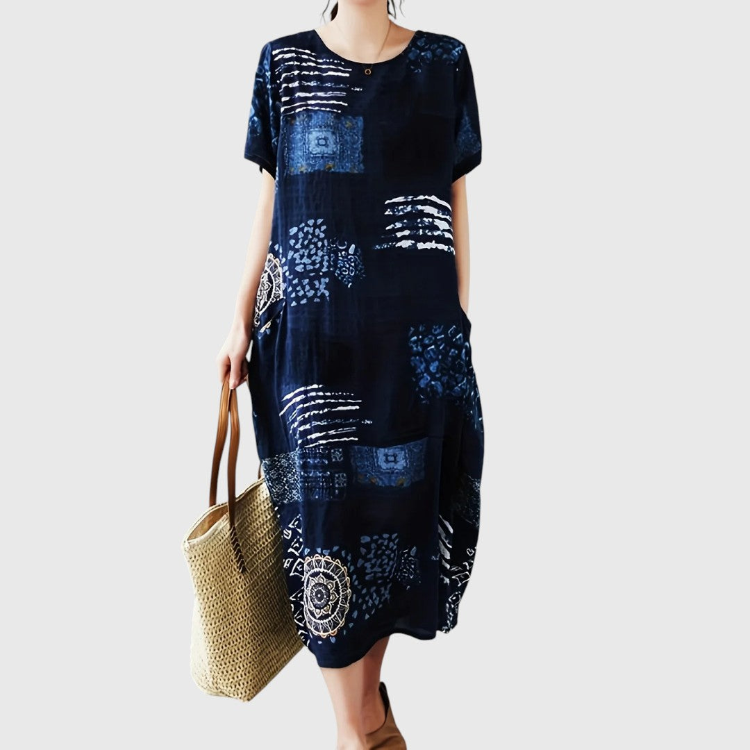 Andrea - Chic Maxi Dress with Elegant Tummy Coverage