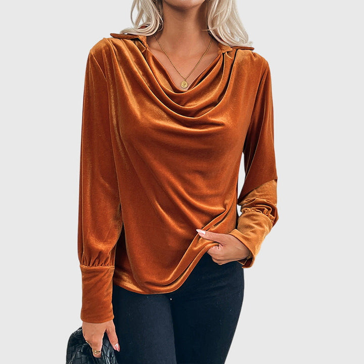 Cassy - Sophisticated Velvet Top