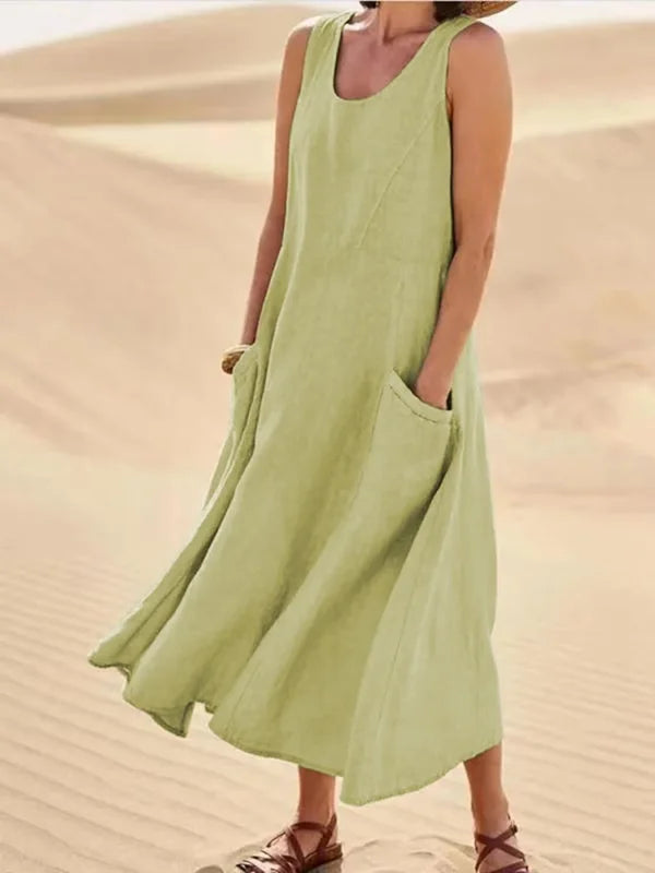 Liesel | Pocketed Sleeveless Dress