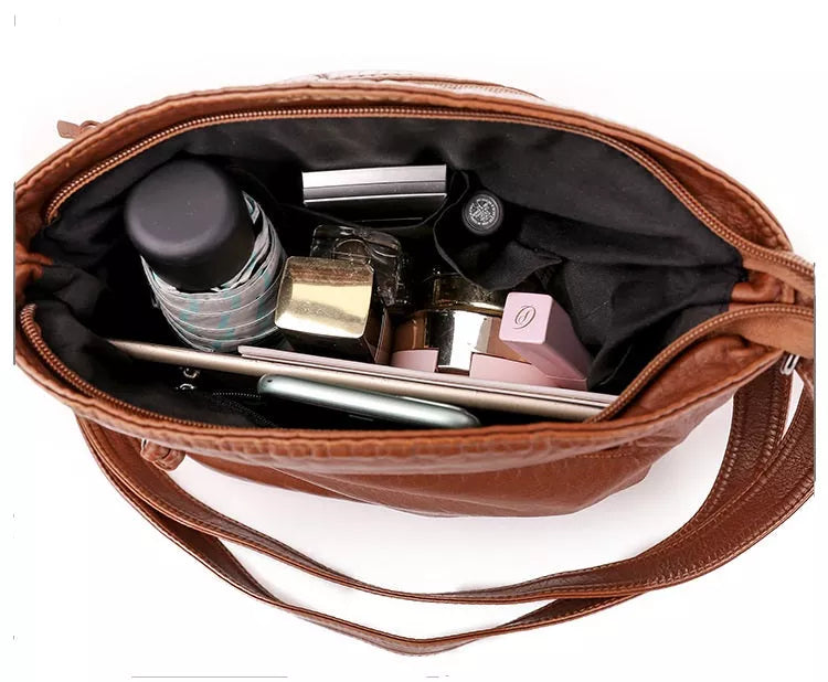 Anna™ - Chic Leather Shoulder Bag