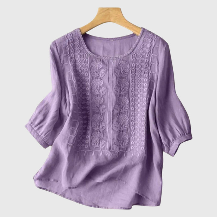 Alora - Timeless Floral Blouse