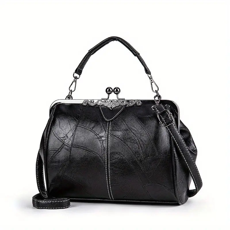 Retro-Inspired Geometric Crossbody Bag by Liv