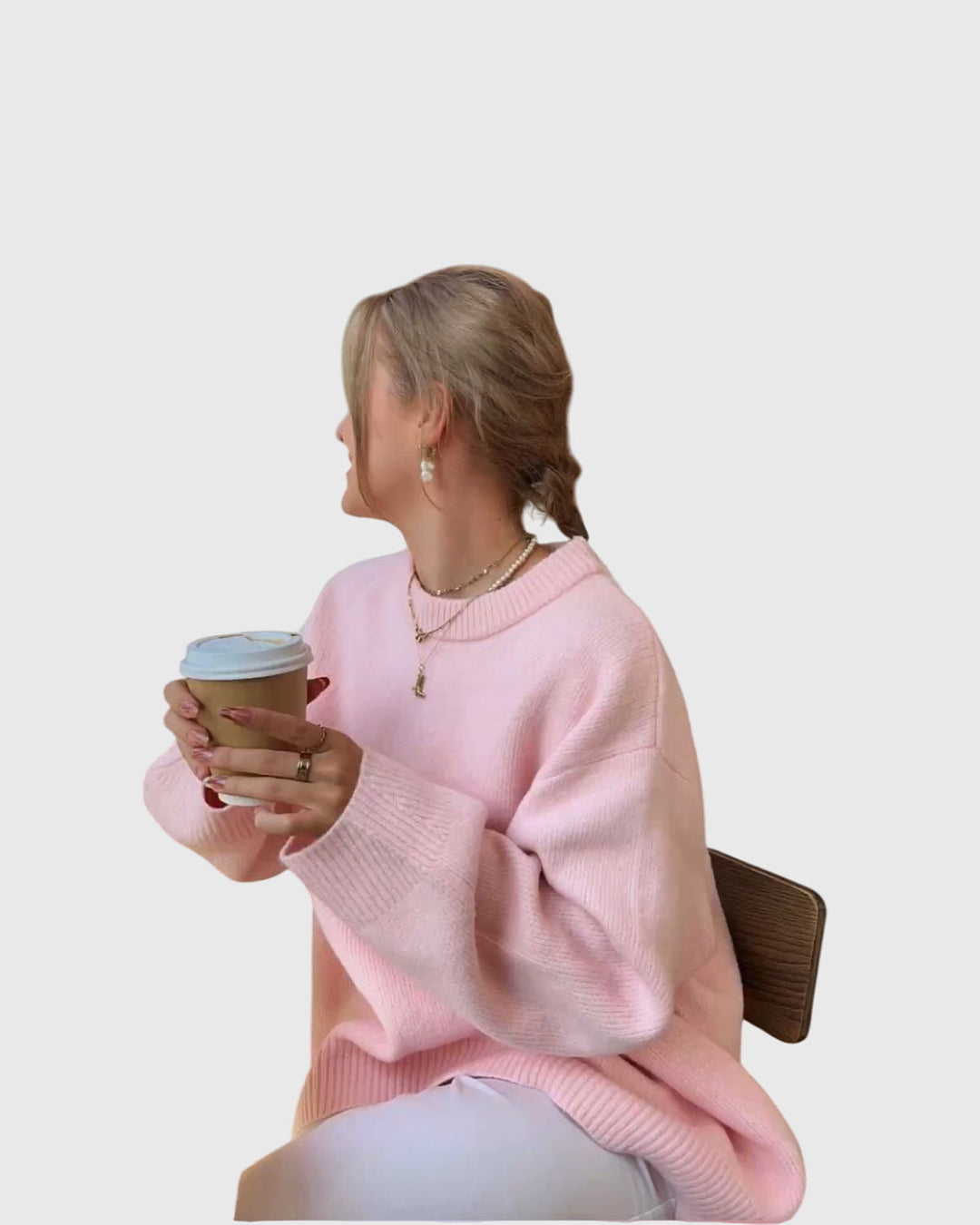 Bailee | Cozy Blush Pink Sweater