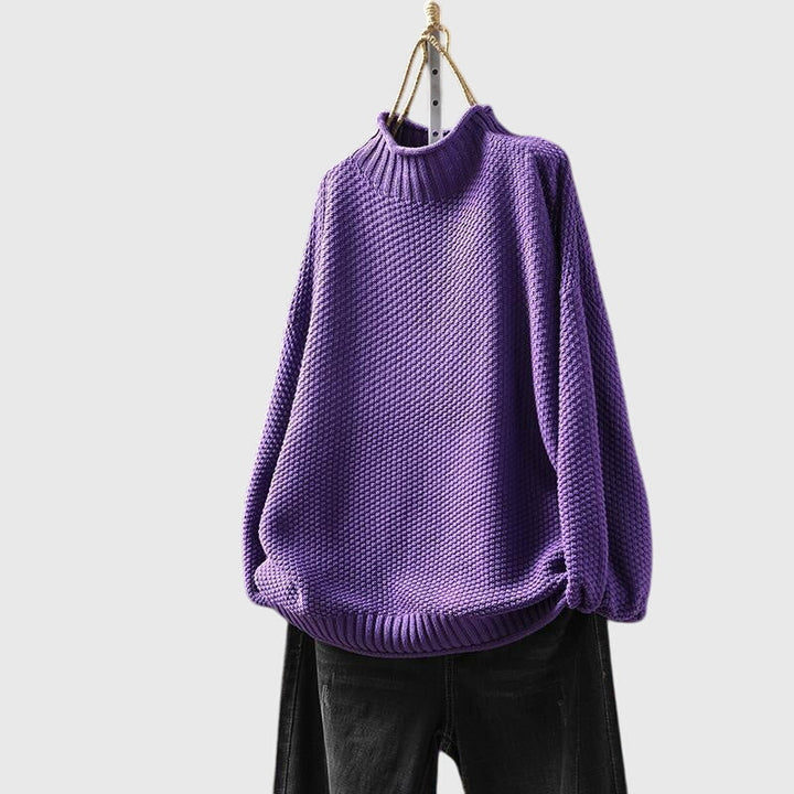 Amelia - Knit Jumper with Funnel Neck
