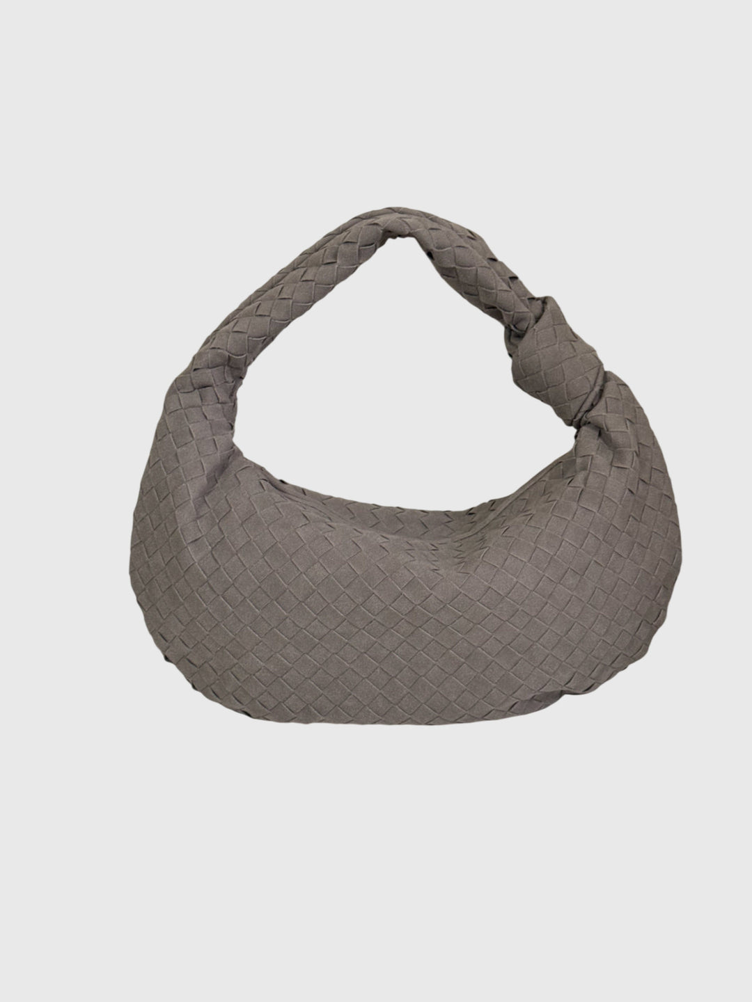 Celeste | Medium Suede Bag with Knotted Braided Detail