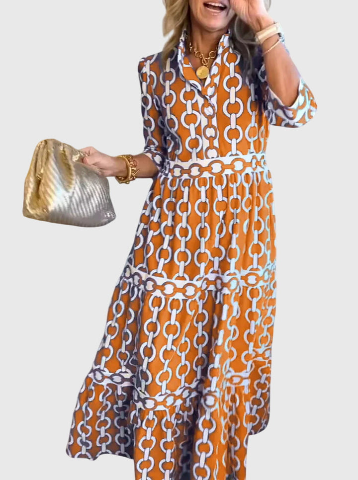Barbara - Dress with Chain Pattern