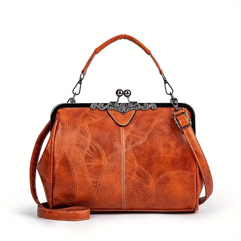 Retro-Inspired Geometric Crossbody Bag by Liv