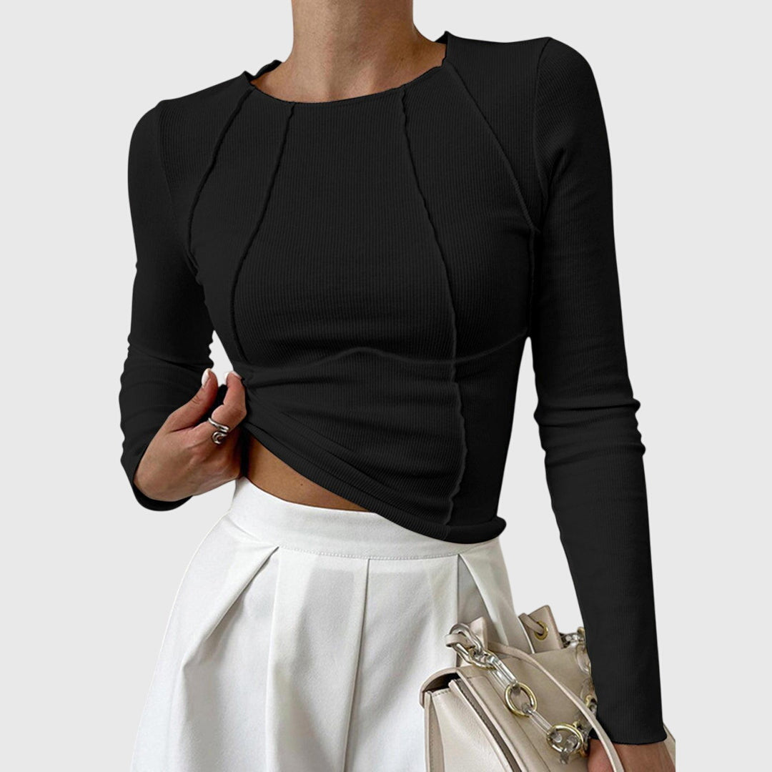 Andi - Long-Sleeve Ribbed Tee