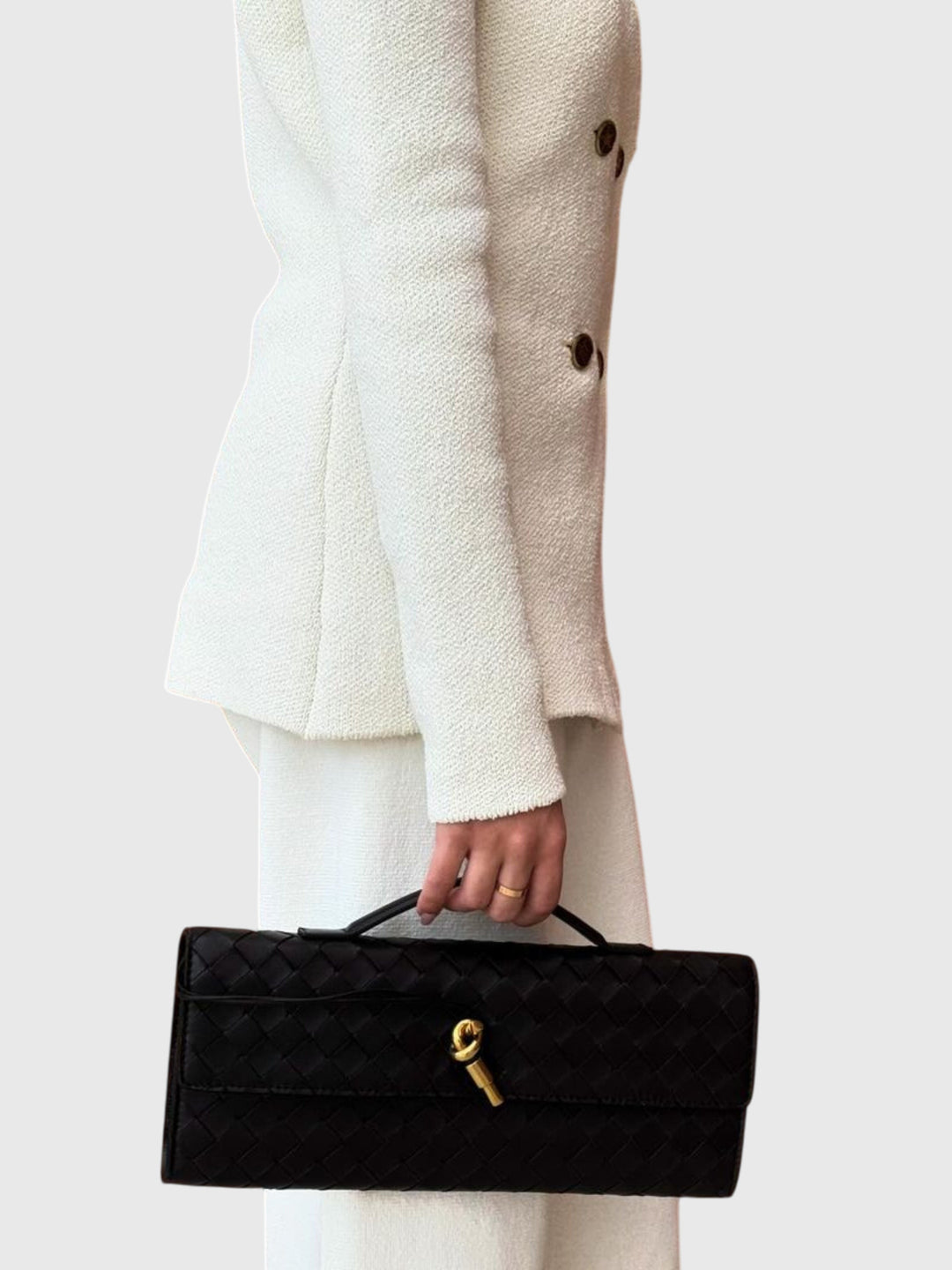 Camila | Elegant Slim Woven Clutch