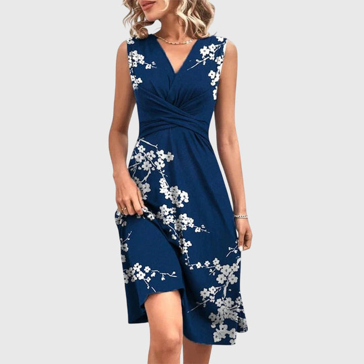 Brenda - Women's Summer Dress Featuring a Wrap Neckline
