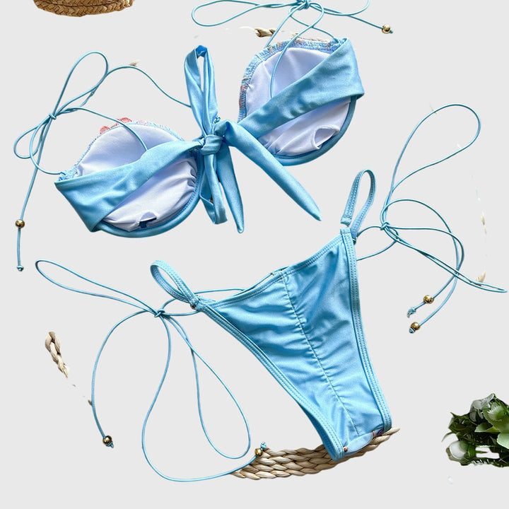 Aster | Elegant Embroidered Swimwear Set