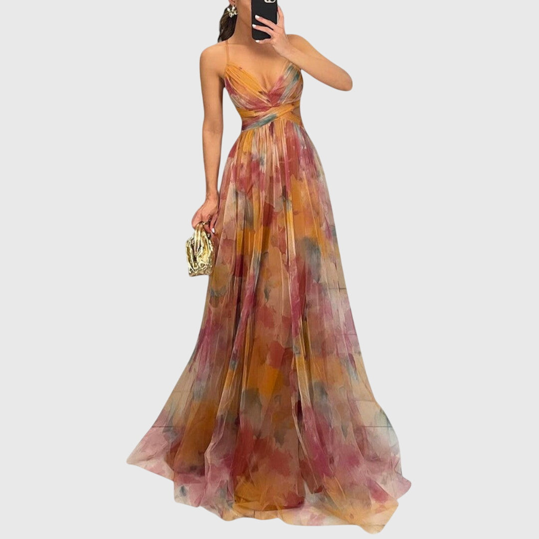 Chelsea - Elegant Floral Maxi Dress