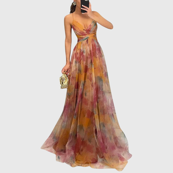 Chelsea - Elegant Floral Maxi Dress
