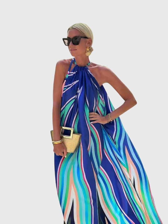 Carrie - Halter Neck Maxi Dress